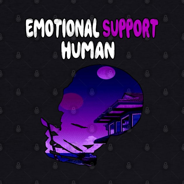 Emotional Support Human - Japanese Vaporwave Aesthetic by Rare Aesthetic